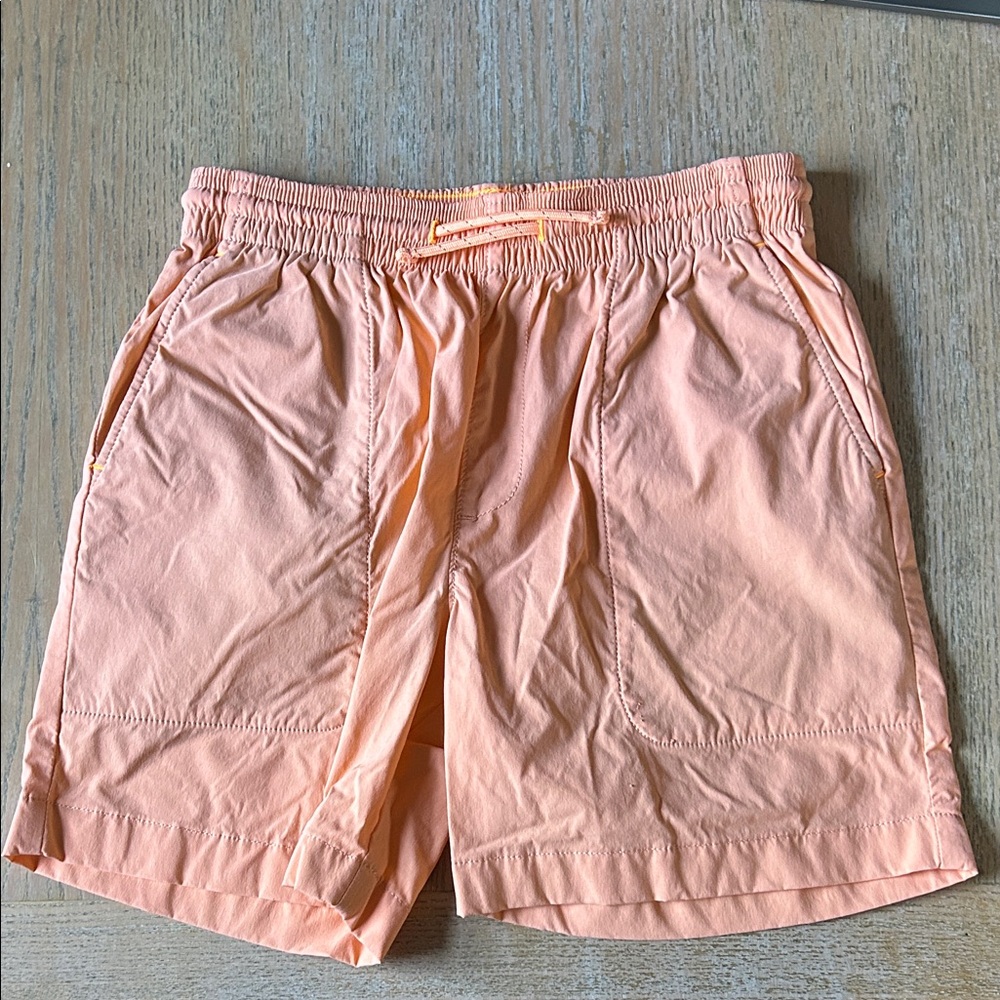 Crewcuts Boys Peach Elastic Waist Tech Dock Shorts
